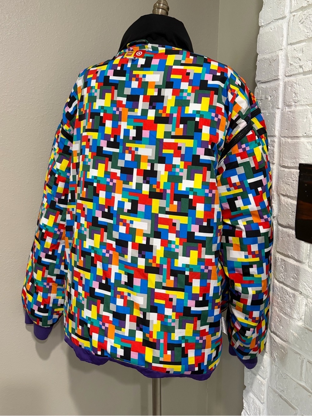 Lego Collection Colorful Geometric Puffer Jacket - Multicolor - Picture 4 of 7